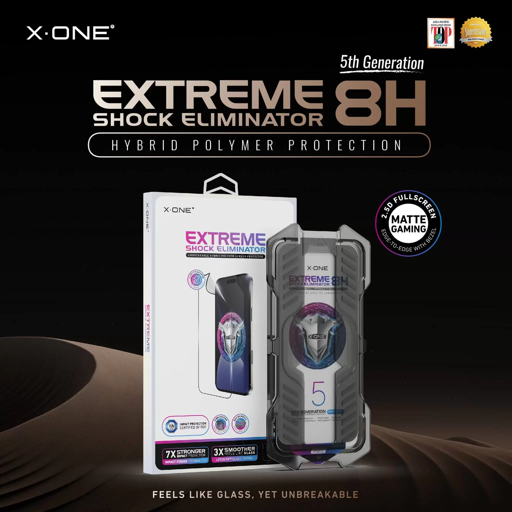 Extreme Shock Eliminator 8H con kit de instalaci&oacute;n - Matte Gaming