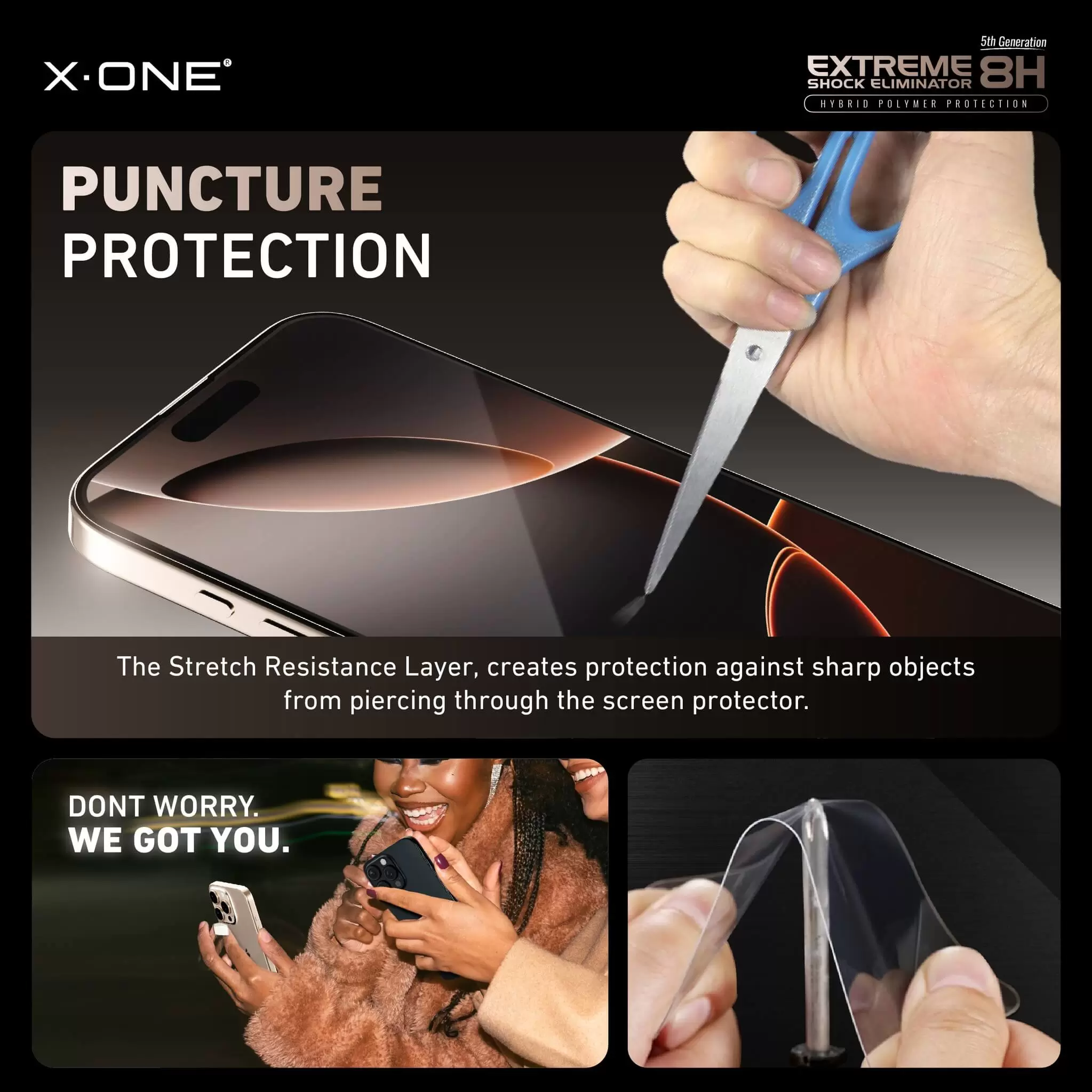 Extreme Shock Eliminator 8H con kit de instalaci&oacute;n - Clear HD