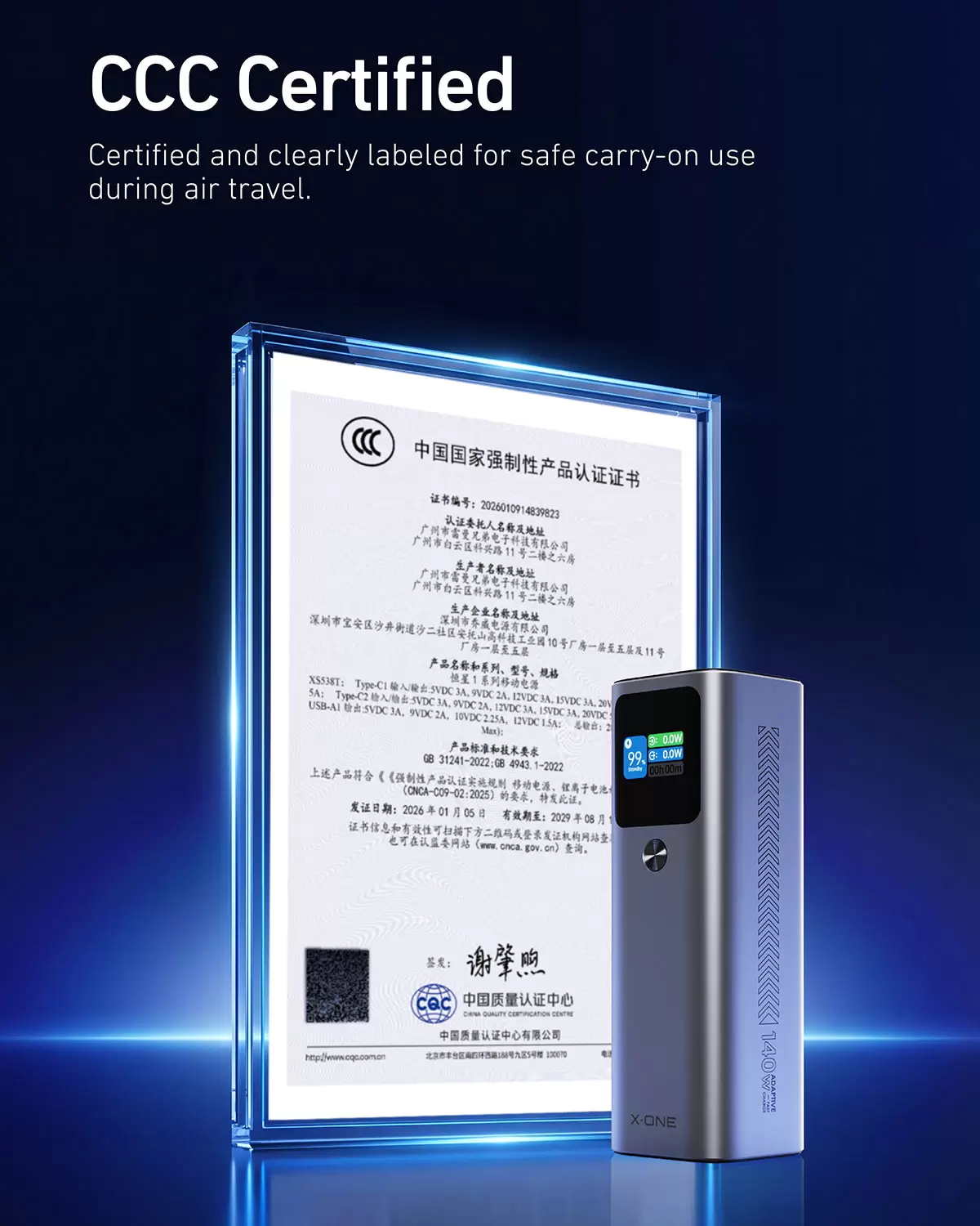 Bater&iacute;a externa estelar de 140 W y 27600 mAh