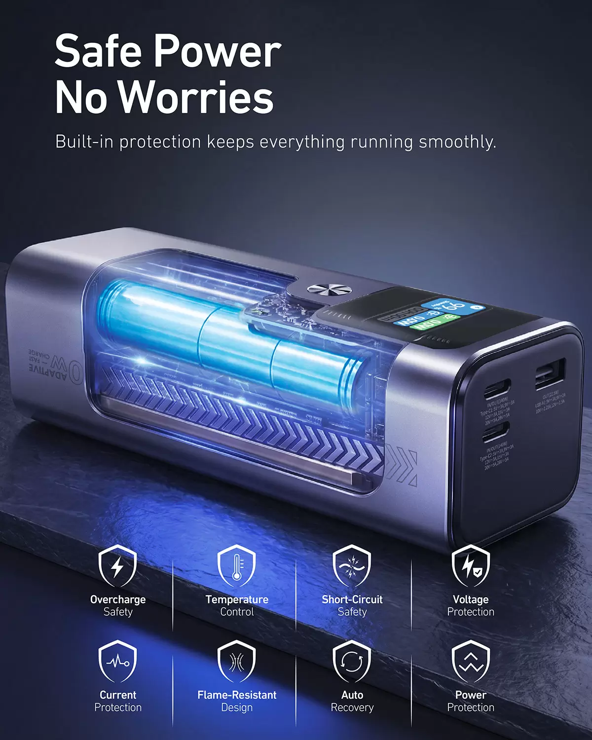 Bater&iacute;a externa estelar de 140 W y 27600 mAh