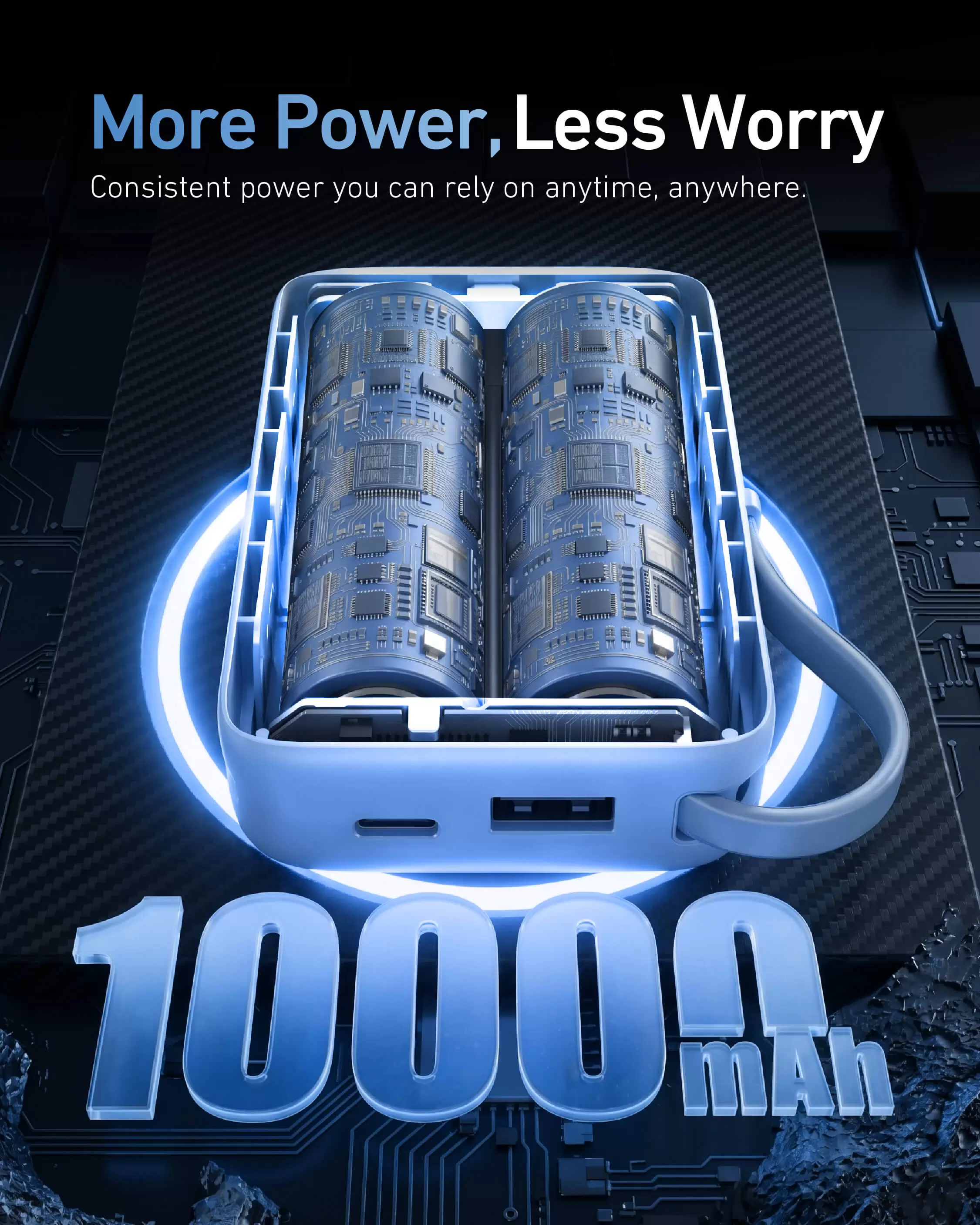 Bater&iacute;a externa Atom Duo de 22,5 W y 10000 mAh