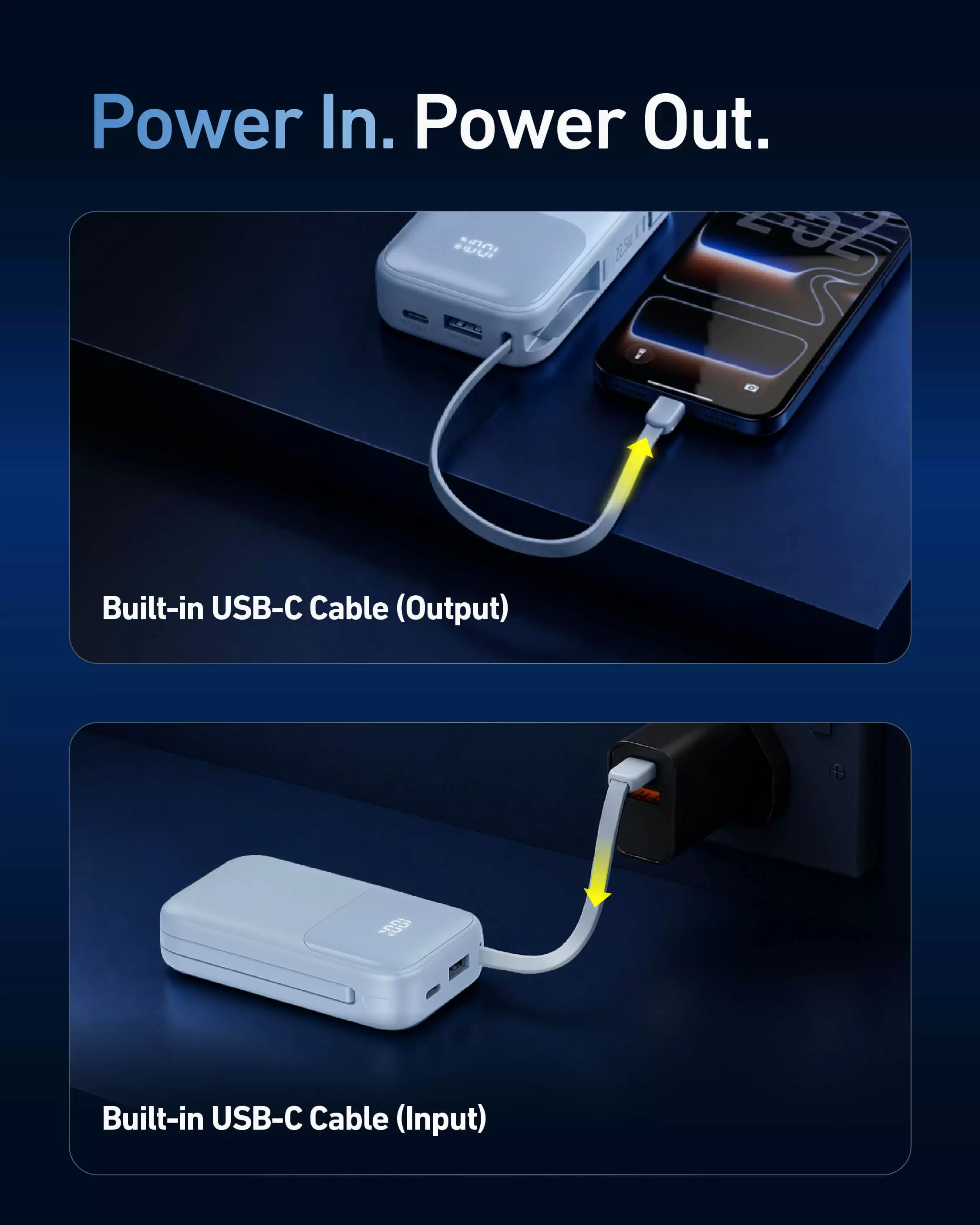 Bater&iacute;a externa Atom Duo de 22,5 W y 10000 mAh