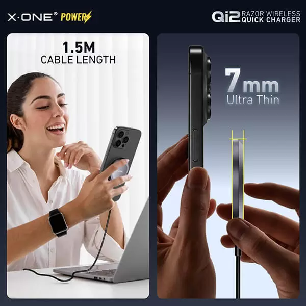 Cargador r&aacute;pido inal&aacute;mbrico Qi2 Razor